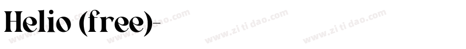 Helio (free)字体转换